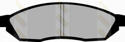 BRAKE ENGINEERING pa312 -  Комплект тормозных колодок, дисковый тормоз